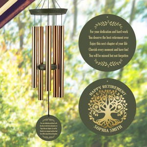 TRIBAL WINDS presents WITH A LIL' HELP … Personalized Memorial Wind Chimes ,36