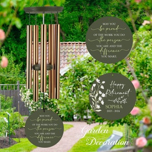 Personalized Retirement Wind Chimes 36'',tree Of Life Wind Chime,custom