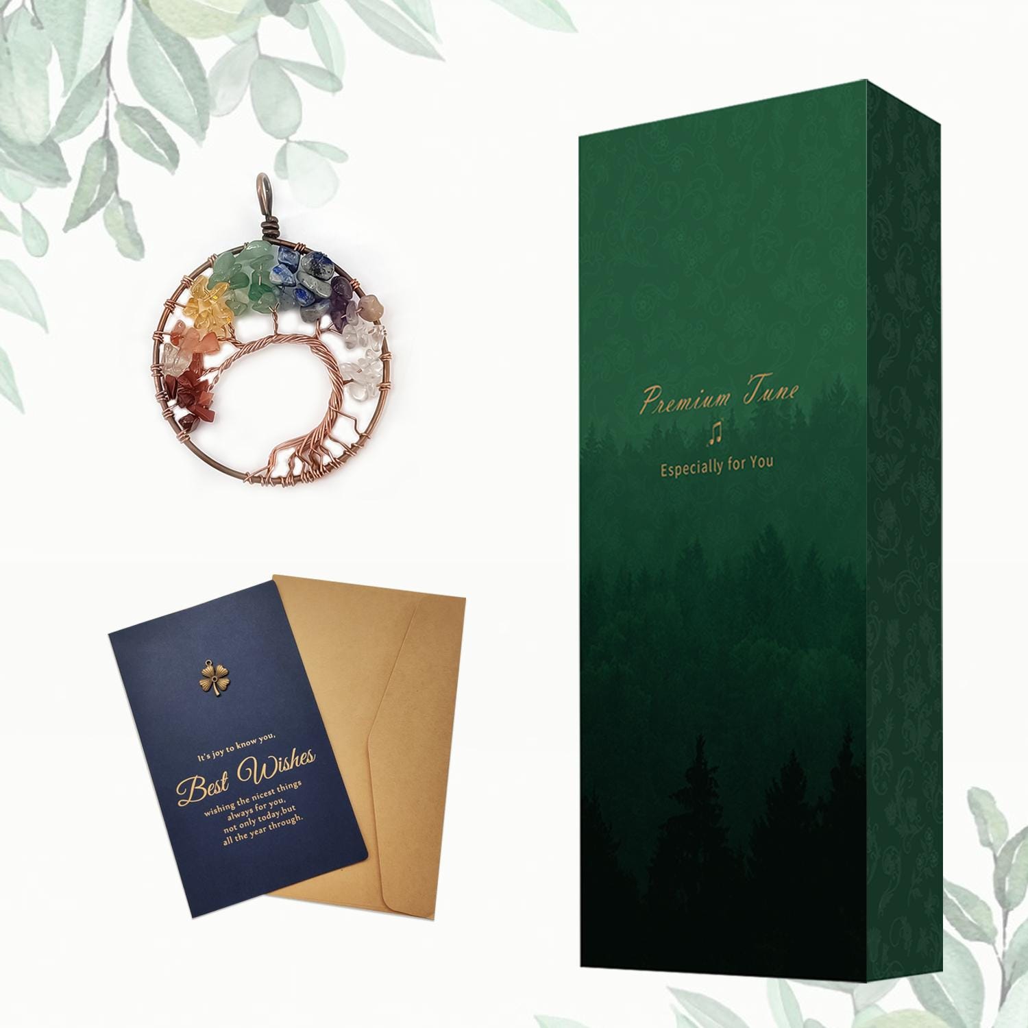 Portho Windspiel „Baum Des Lebens“ – Bronzefarben, 76 Cm, Mit Gravur, Geschenk Für Ruhestand