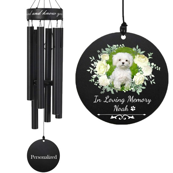 Personalized Pet Memorial Wind Chimes, Lose of Pet Memorial Wind Chime