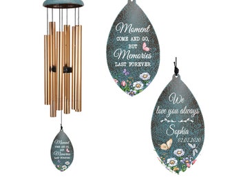 Wind Chimes,sympathy wind chimes personalized,Custom Memorial Wind Chime,Personlized Sympathy Gift,Bereavement Gift ,memorial windchimes