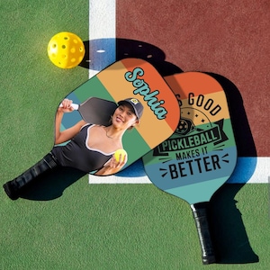 Personalized Photo Pickleball Paddle: Custom Name Gift