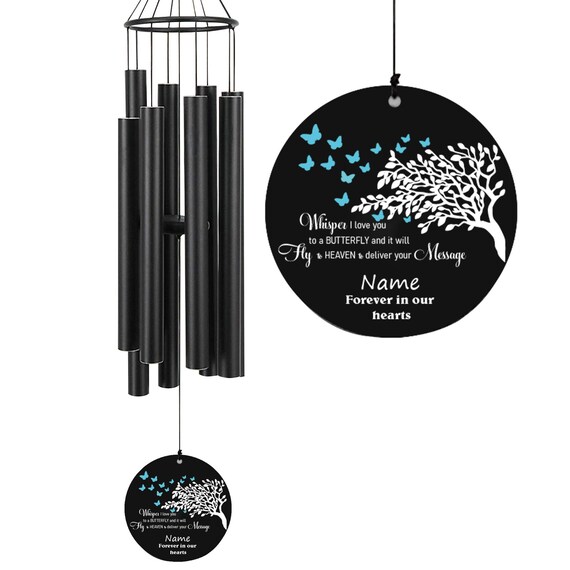 Personalized Memorial Wind Chimes for Loss of a Loved One