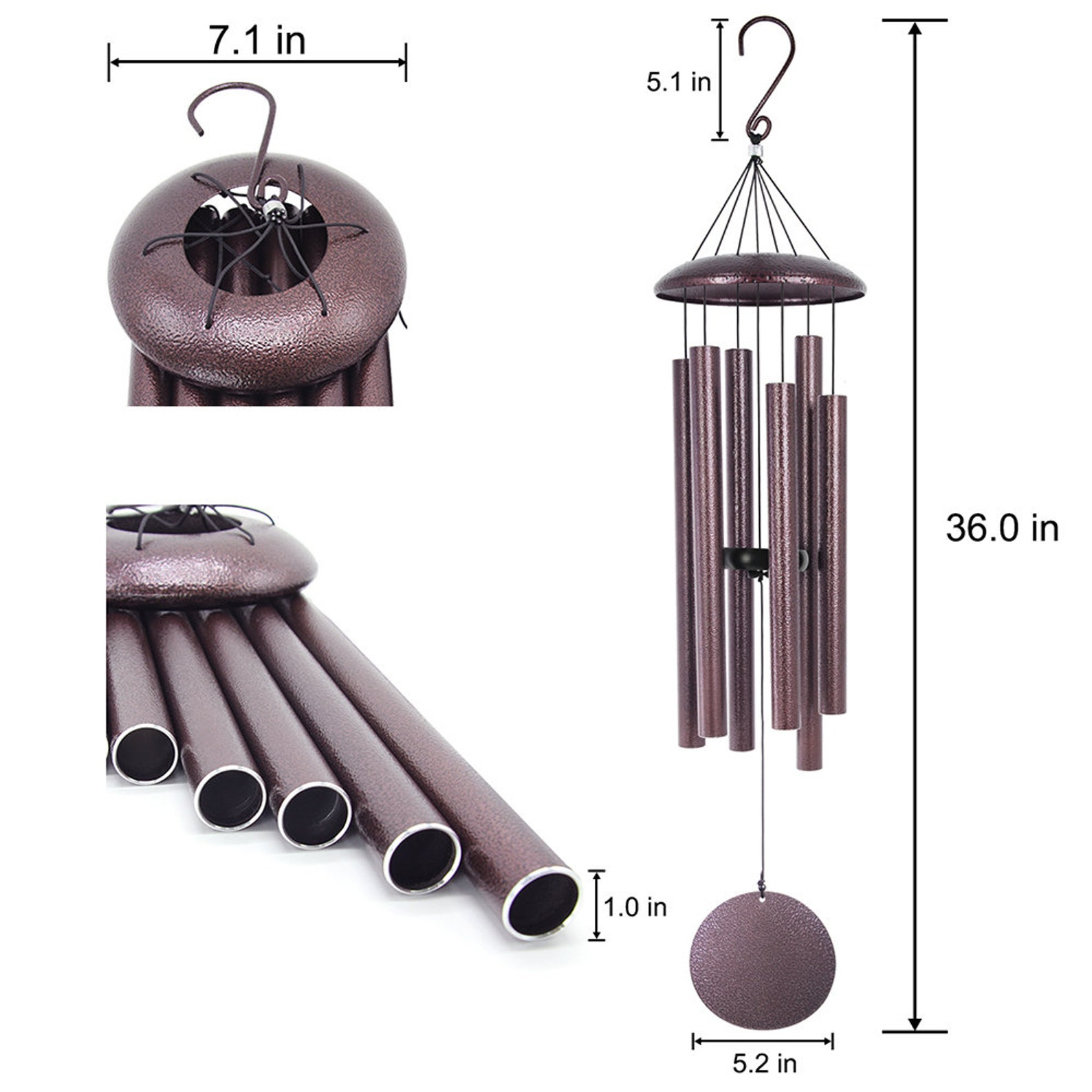 Memorial Wind Chimes 36''Large Wind Chime Outdoor Etsy