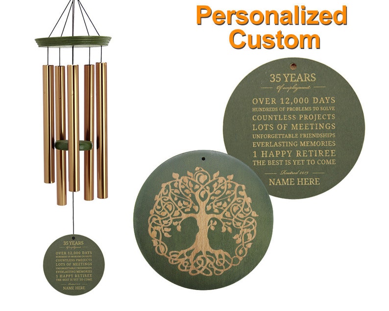 Personalized Retirement GiftsRetirement Wind ChimesTree of Etsy