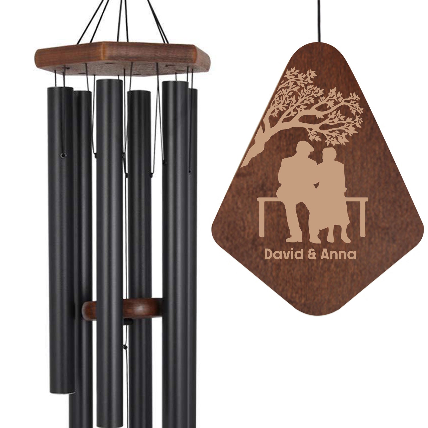 Personalized Wind Chime anniversary Wind Chime 25th /50th Etsy