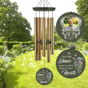 Personalized Memorial Wind Chime: Sympathy Gift for Loss