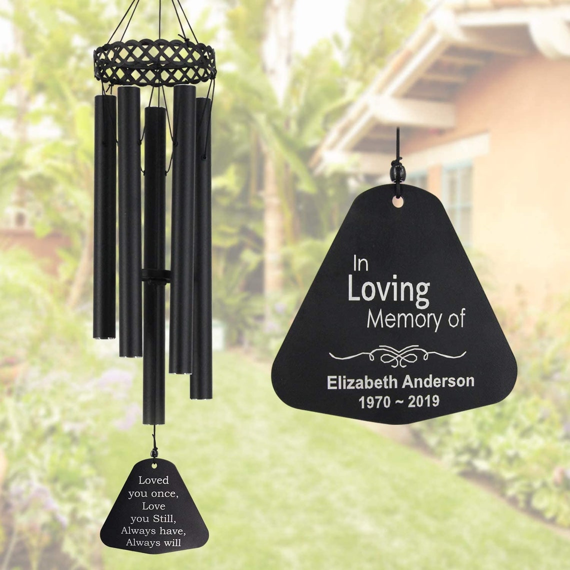 Memorial Wind Chimes Personalized Custom Wind Chime Etsy