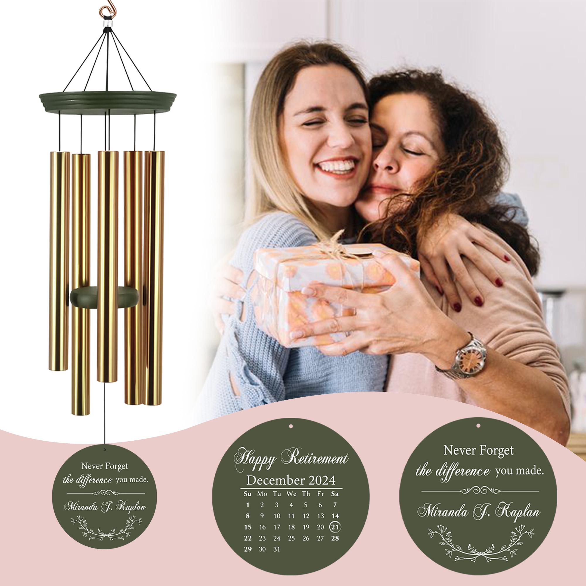 32" Wind Chime - Retirement Gift For Coworkers, Teachers, Boss (Bronze Finish)