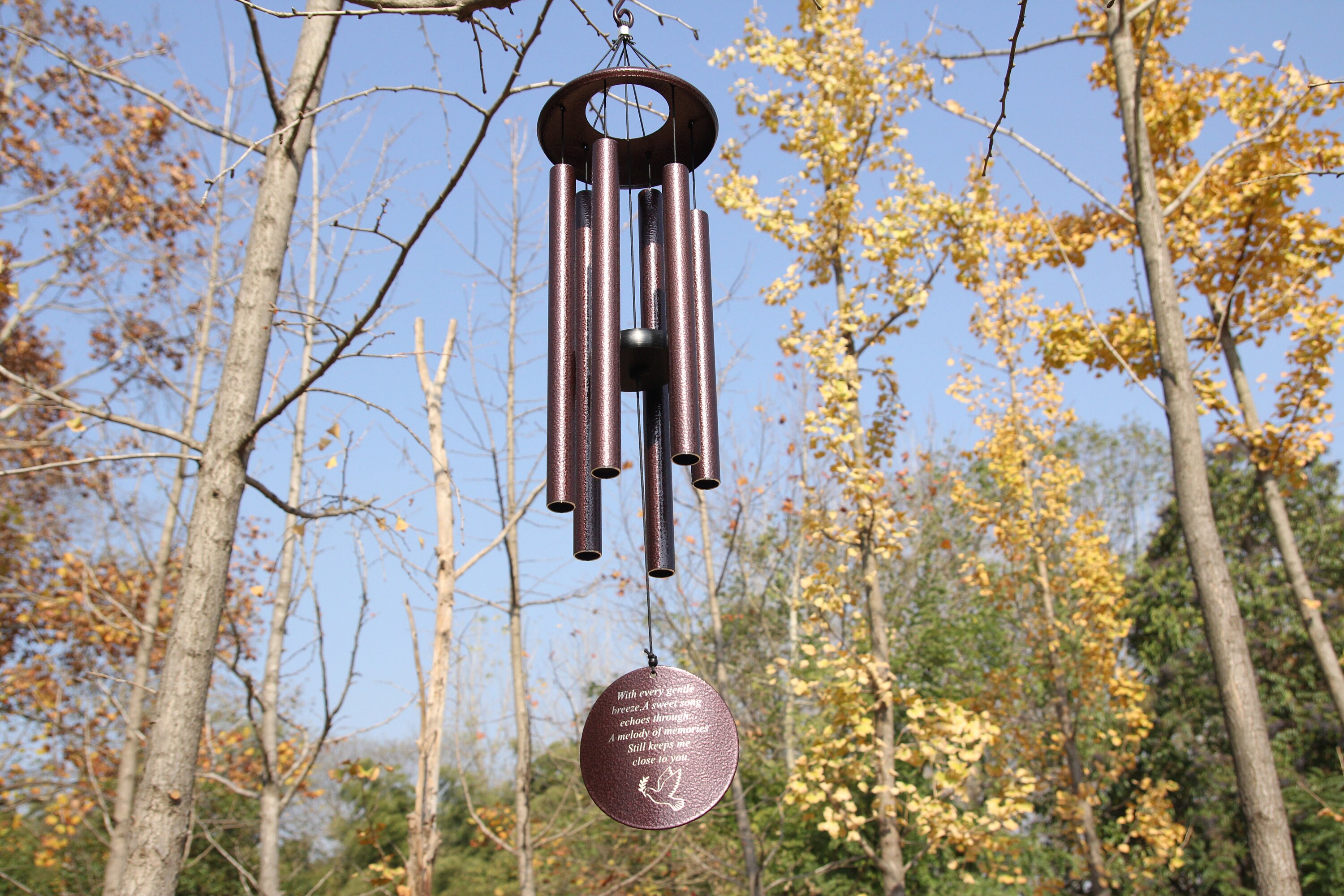 Memorial Wind Chimes Personalized36 inch Engraved Tribute Etsy.de