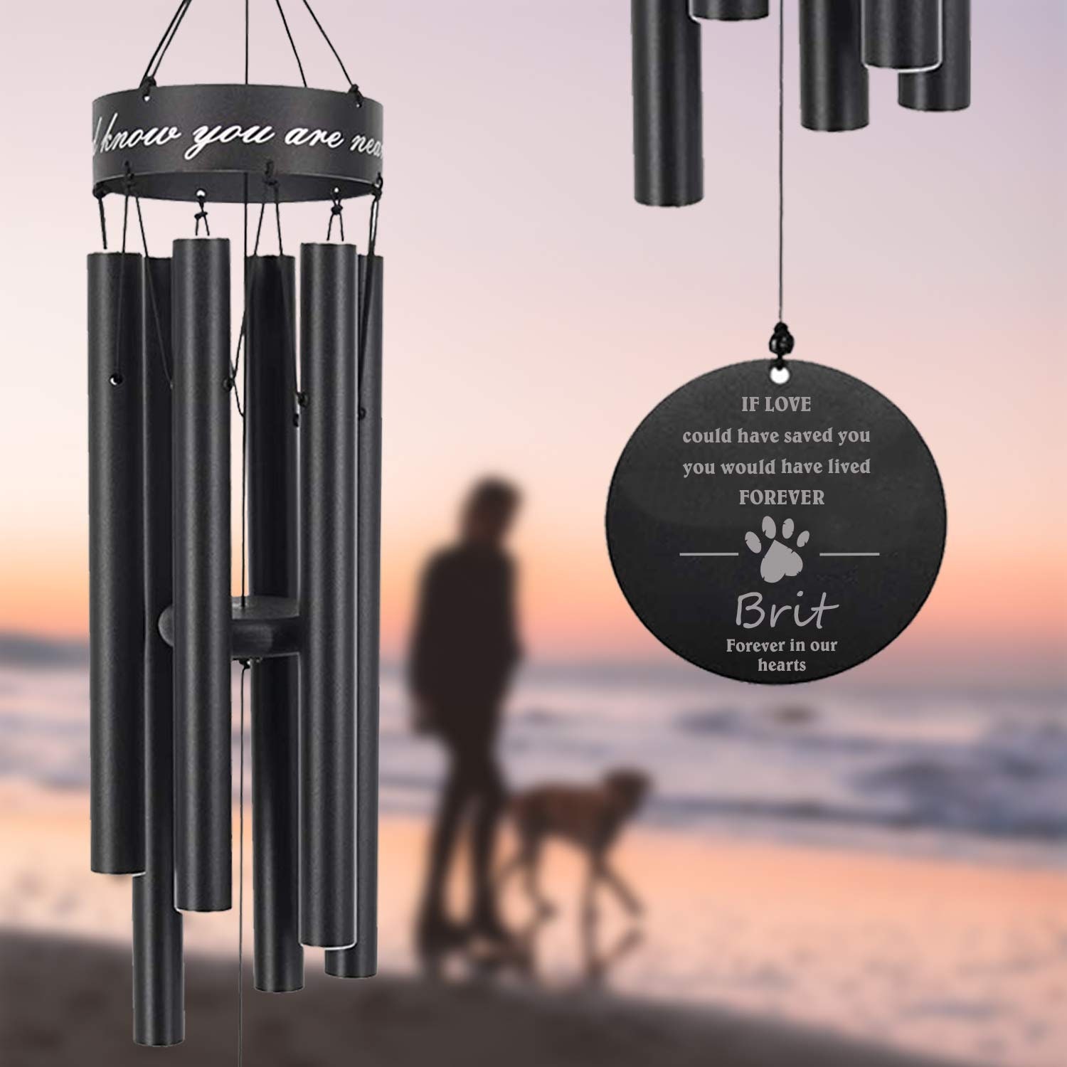 Personalized Pet Memorial Wind Chimes Lose of Pet Custom Etsy