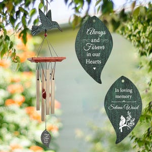 Personalized Cardinal Memorial Wind Chime: Sympathy Gift, Loss of Loved One