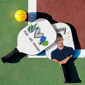 Personalized Photo Pickleball Paddle: Custom Name Gift