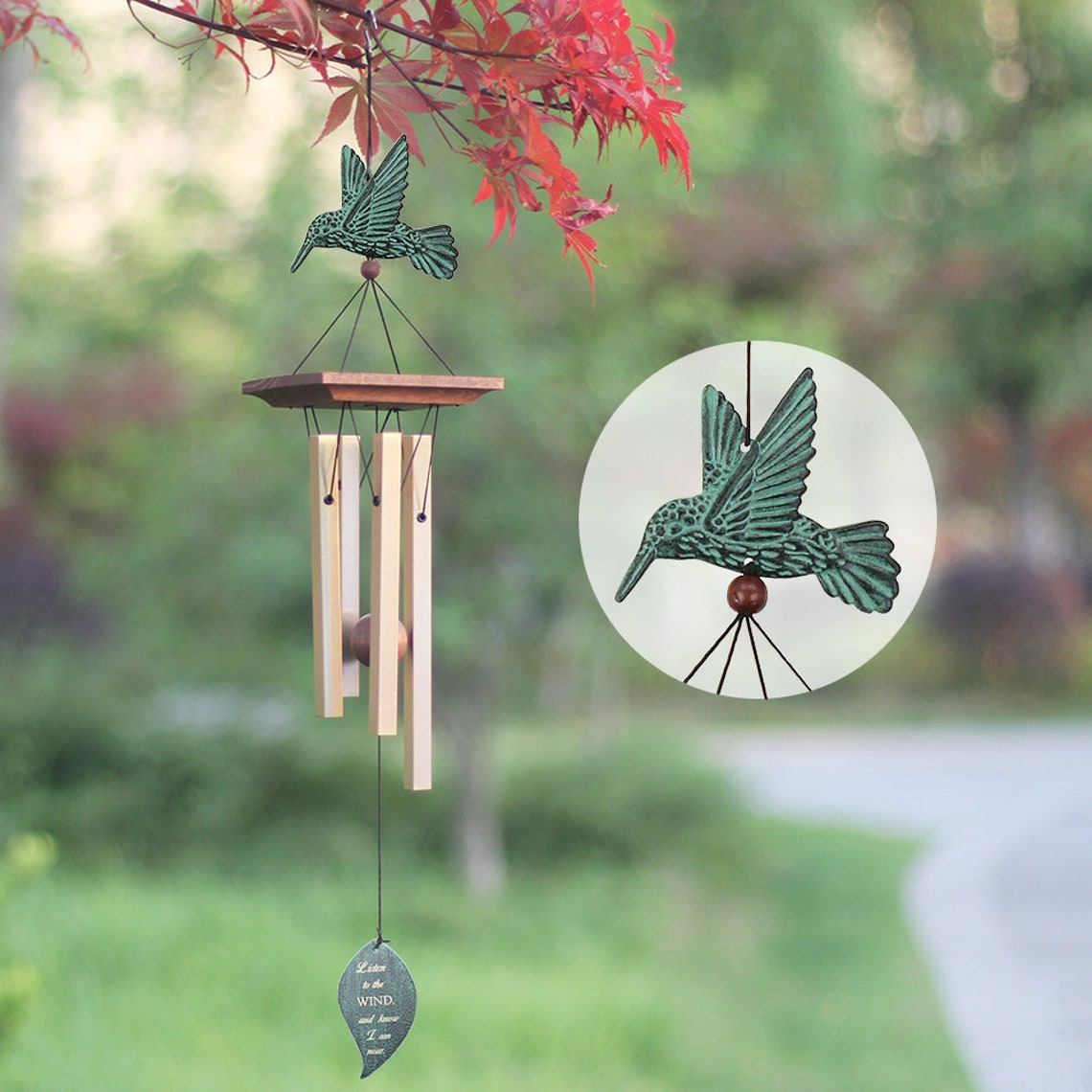 Hummingbird Memorial Wind ChimesListen to the WindCustom Etsy
