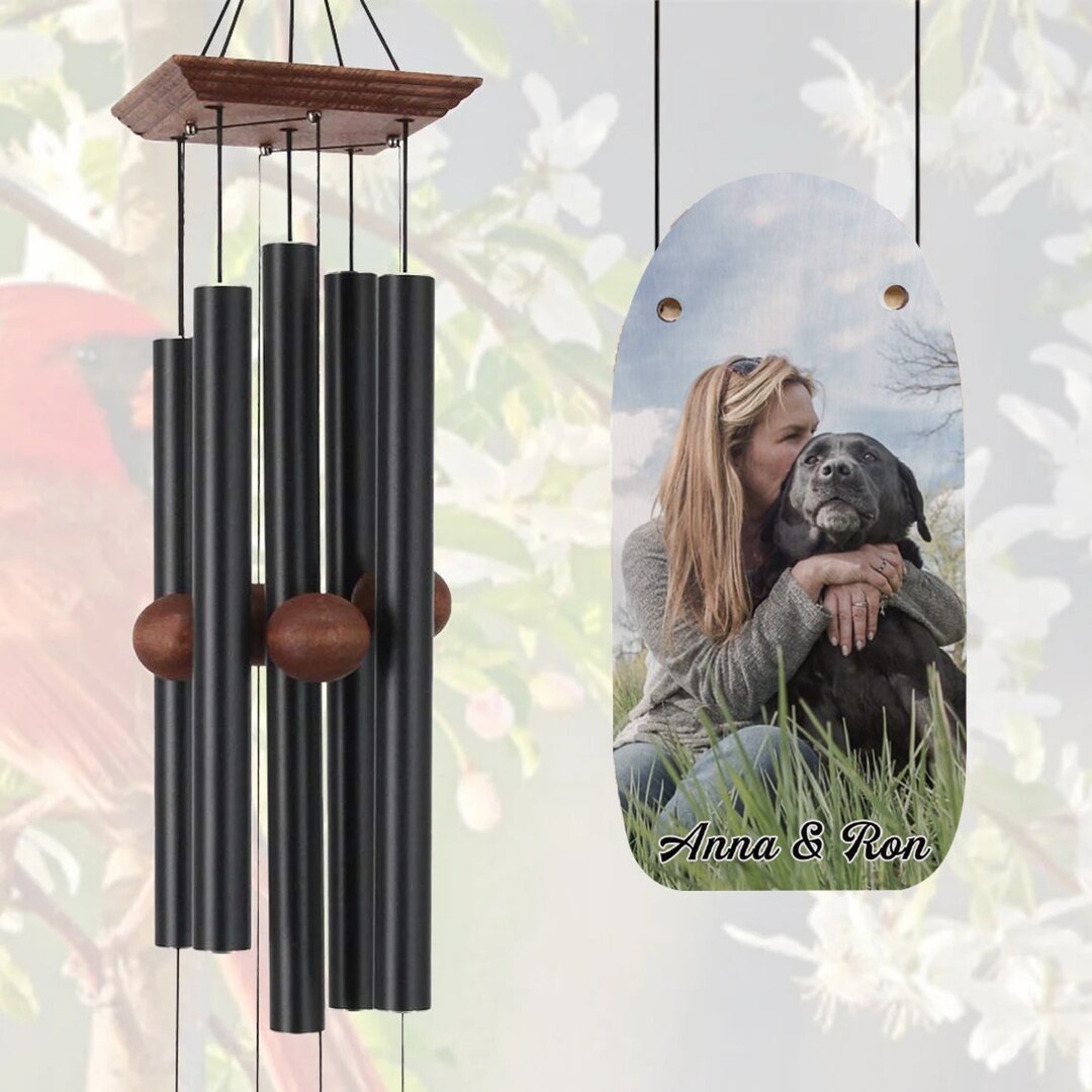 Personalized Pet Memorial Wind Chimes Lose of Pet Memorial Etsy