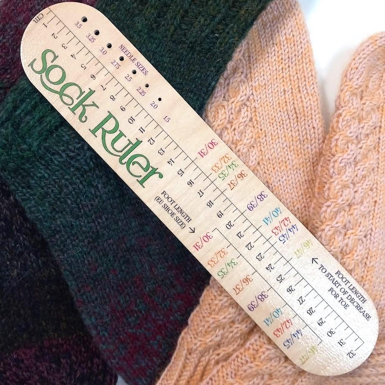 Sockenlineal-socken-stricken-lineal-sock-ruler-knitting-tool