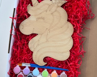 Unicorn Wooden Painting Kit