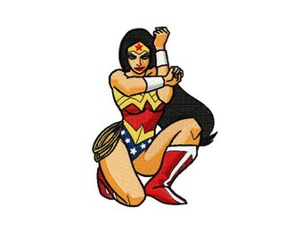 Wonder Woman embroidery design / embroidery designs / INSTANT download machine embroidery pattern