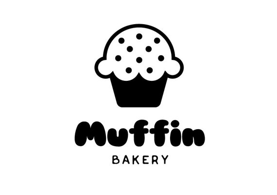Cake Logo Cafe Logo Muffin Logo Bakery Logo Small Business Etsy