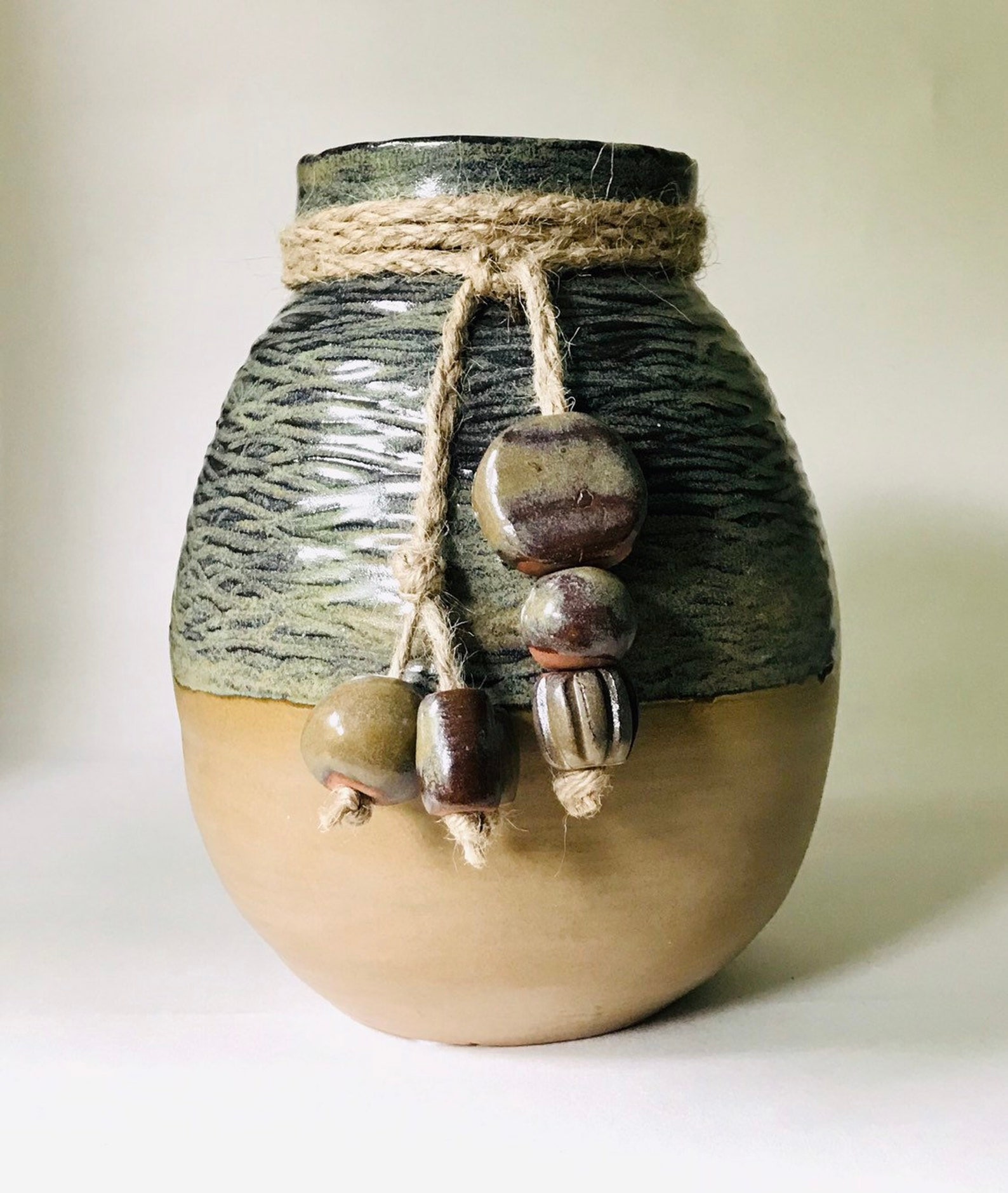 Rustic Terracotta Vase Unique Home Ware Original Design Etsy