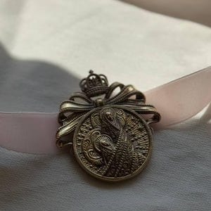 Brass Mother of God&#39;s Pendant Christmas Night Dukach Ukrainian Traditional Jewelry, Souvenir from Ukraine, Ethnic Necklace, Folk Art Her