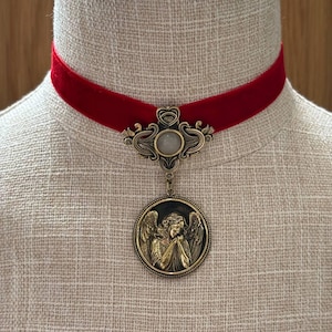 Brass Pendant Angel Dukach Ukrainian Traditional Jewelry, Souvenir from Ukraine, Ethnic Necklace, Folk Art Gift for Her