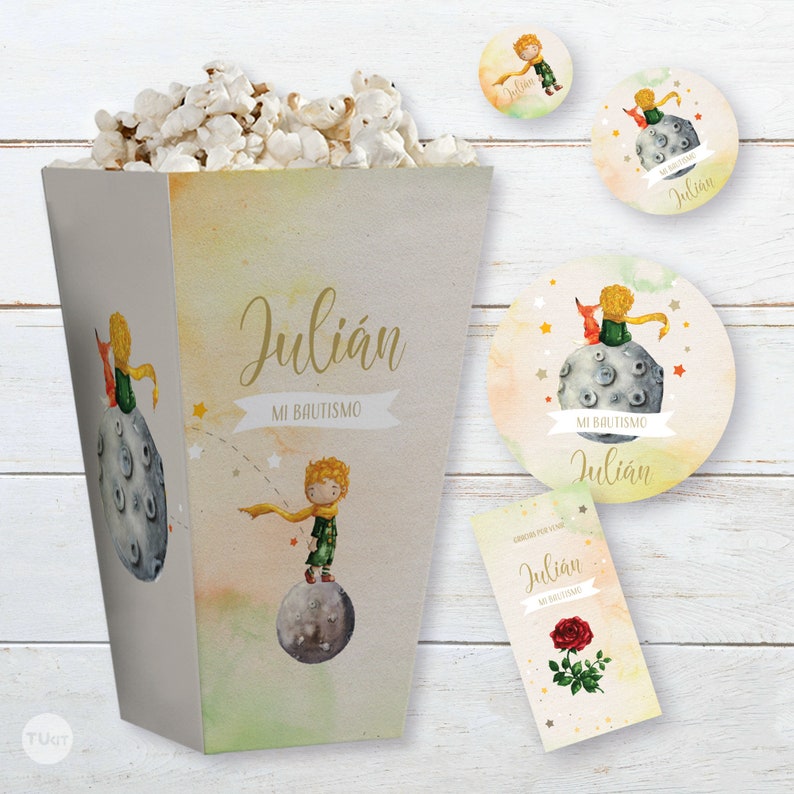 Kit imprimible el principito little prince acuarela candy bar tukit Etsy España