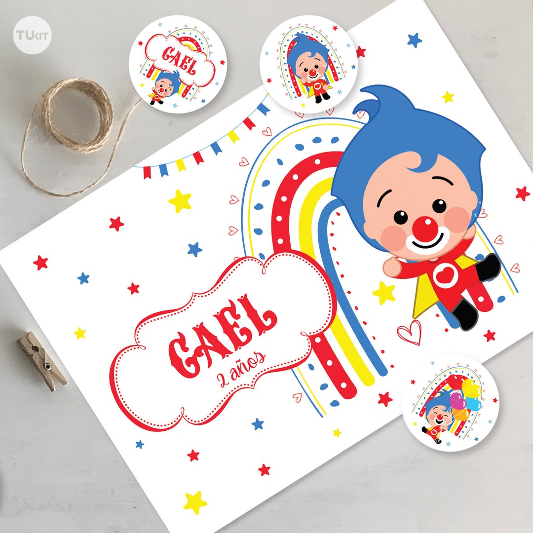 Kit imprimible plim plim printable cumpleaños birthday tukit - Etsy México