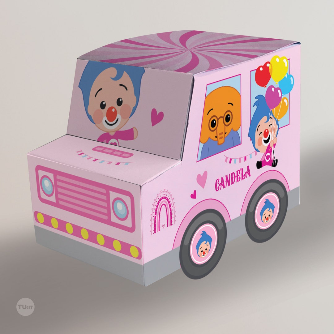 Printable Truck Clown Plim Plim Pink Tukit - Etsy