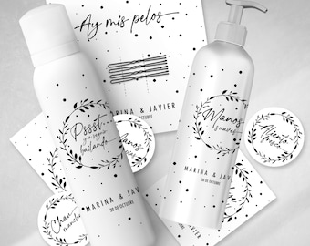 Printable bathroom basket kit for blackheads (dots tukit)