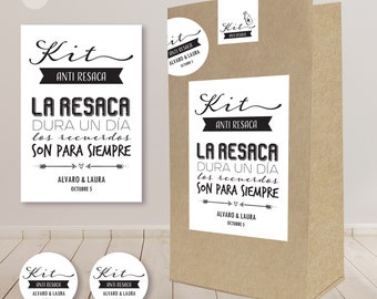 Printable hangover labels, hangover party, after party, sos TuKit