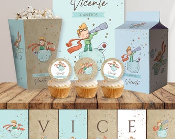 Kit imprimible el principito the little prince cumpleaños birthday tukit