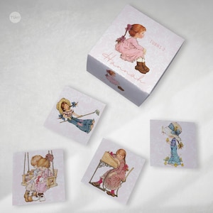 Sarah Kay-Spiel zum Ausdrucken, Sarah Kay-Mädchen, Partypaket, Mädchenspiel, Sarah Kay-Tukit-Figuren