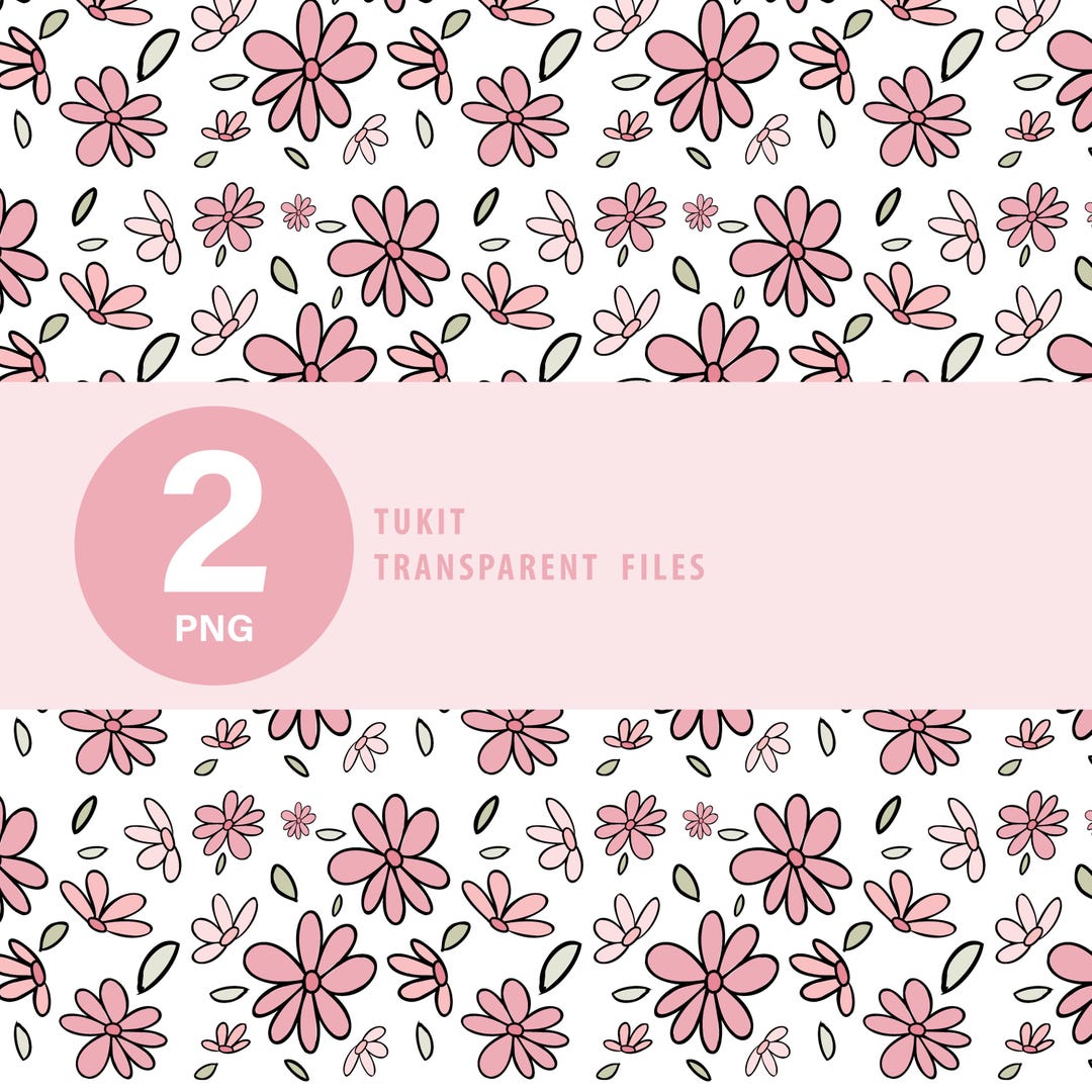 Floral Digital Pattern, Printable Floral Texture, PNG Files ...