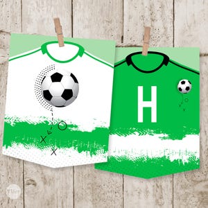 Football banner, pennants, football ball pennant, football pennant, football birthday shirt, football party