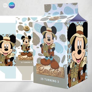 Milk box printable milkbox mickey safari, tukit milk box