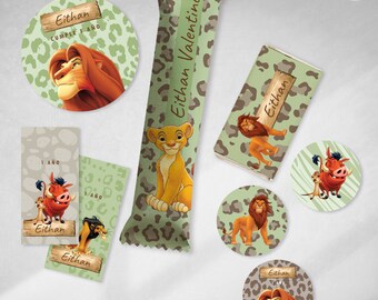 Kit decorativo stampabile re leone stampabile tukit re leone