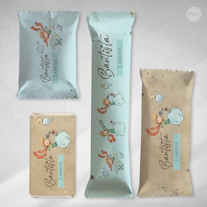 Editable printable kit the little prince little prince texture birthday candy bar