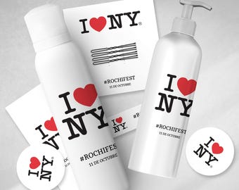 Printable bathroom kit sos I love NY new york tukit