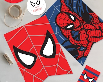 Pennant banner pennants spiderman spider man tukit