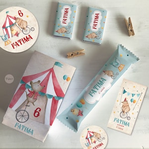 Kit imprimible circo circus acuarelas tukit