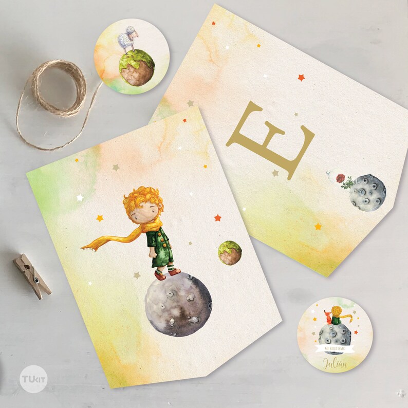 Kit imprimible el principito little prince acuarela candy bar tukit Etsy España