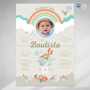 Printable poster of the Little Prince, A4 poster of the Little Prince, poster with photo, customizable Canva, The Little Prince Tukit