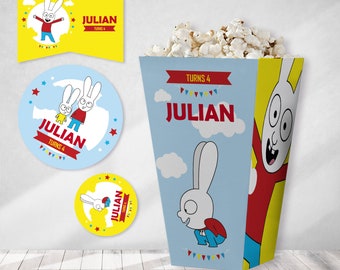 Kit Imprimible conejo simon conejitos rabbit printable cumpleaños birthday