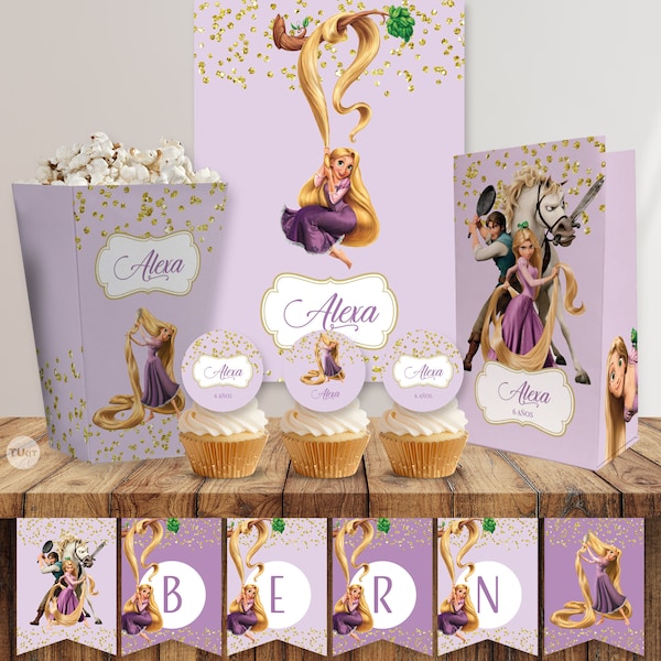Printable kit rapunzel princesses princess editable printable candy bar editable pdf