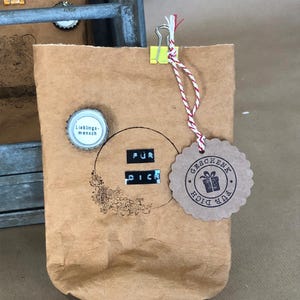 gift bag, sachet, gift wrapping, original