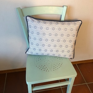 Pillows, pillowcase, 50 x 40 cm, piping pillows, lounge cushions, decorative pillows, outdoor pillows