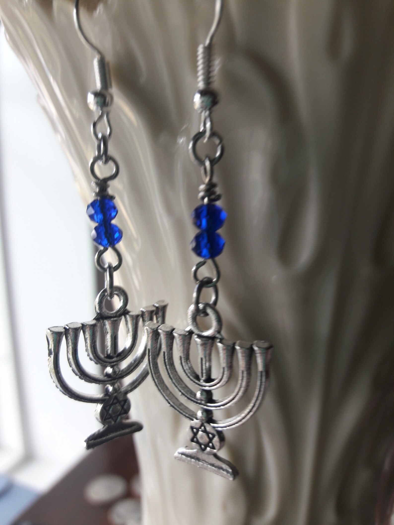Menorah Earrings Etsy