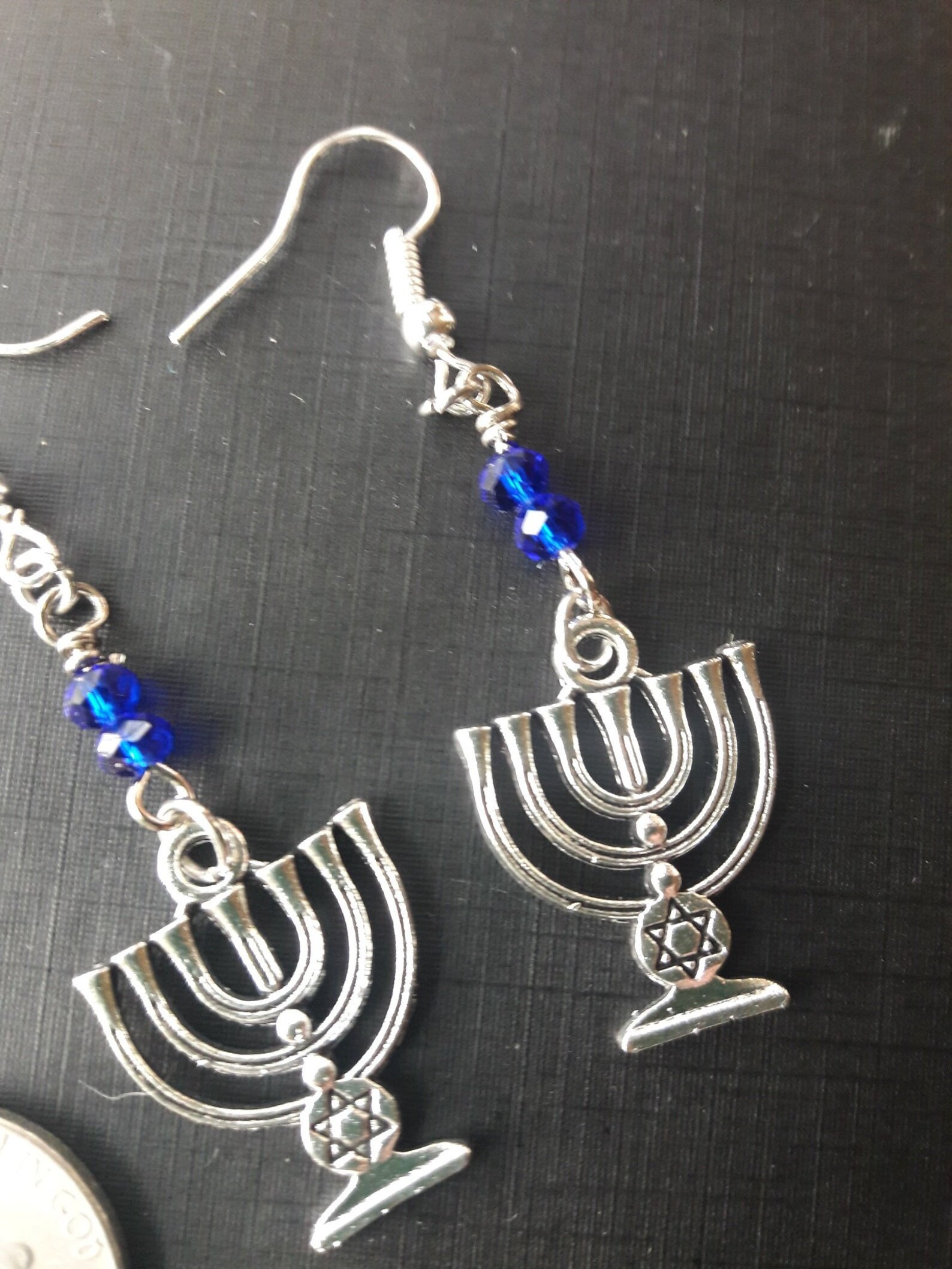 Menorah Earrings Etsy