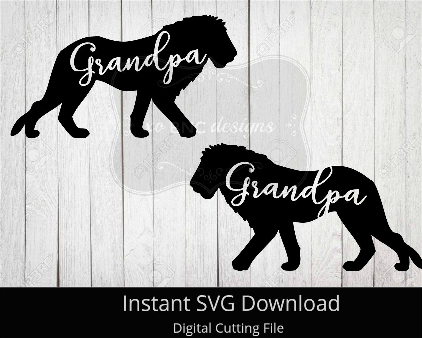 Download Grandpa Lion Svg Lion Family Collection Svg Instant Etsy